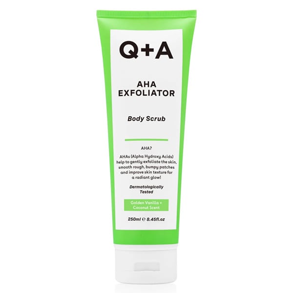 Q+A AHA Exfoliator Body Scrub  250 ml
