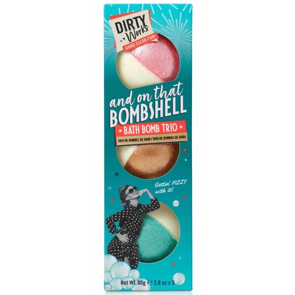 Dirty Works And On That Bombshell Bath Bomb Trio  3x80g