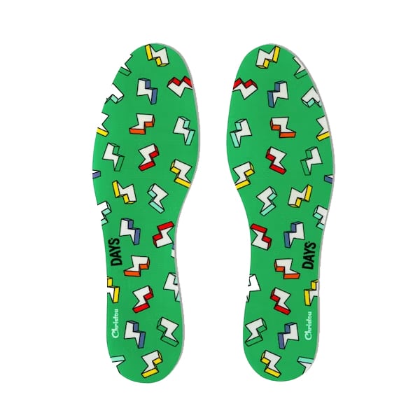 Christou Days Fresh Deodorising Kids Insoles Thunderbolts  1 palë - Jeshile