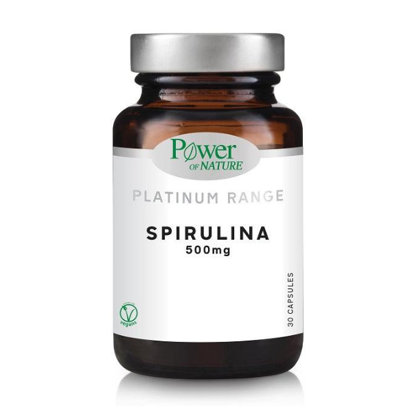 Power of Nature Platinum Range Spirulina 500mg  30 kapsula