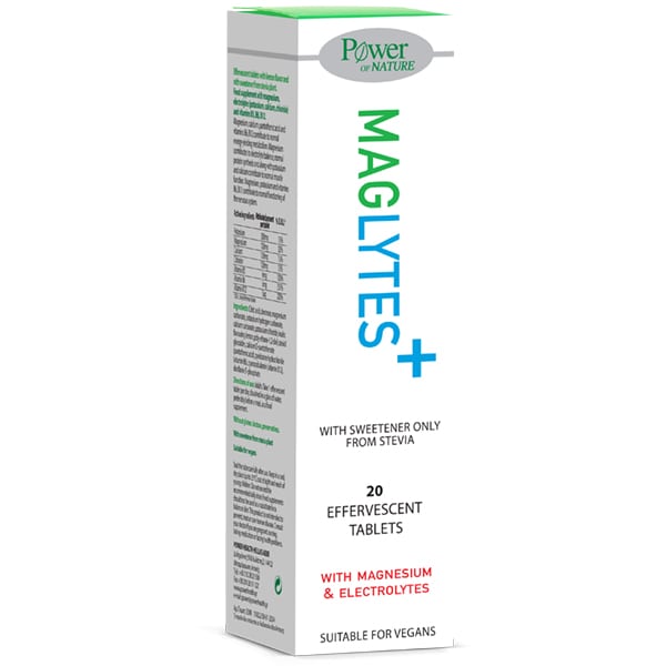 Power of Nature Maglytes with Magnesium & Electrolytes  20 tableta efektive