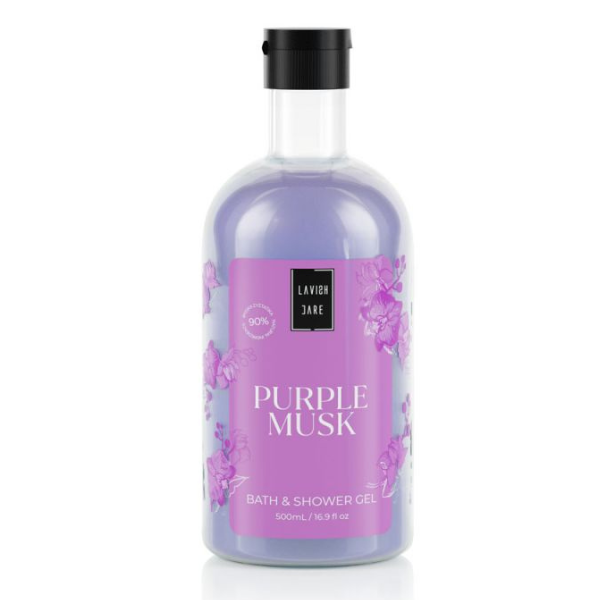Lavish Care Bath & Shower Gel Purple Musk  500 ml