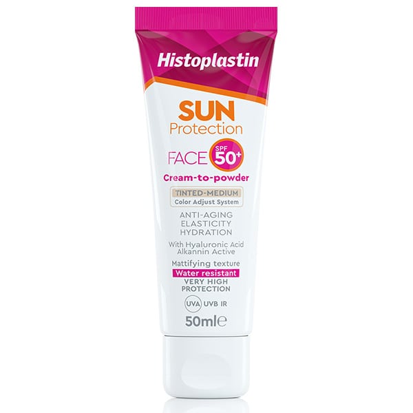Histoplastin Sun Protection Tinted Face Cream to Powder Medium SPF50  50 ml