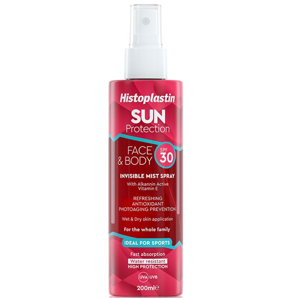 Histoplastin Sun Protection Face & Body Invisible Mist Spray SPF30  200 ml