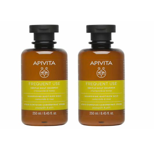 2 x Apivita Gentle Daily Shampoo with Chamomile & Honey  2x250ml