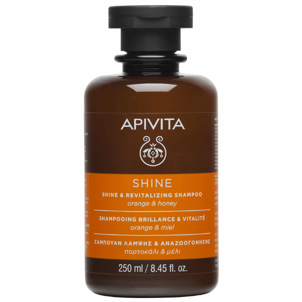 Apivita Shine & Revitalizing Shampoo with Orange & Honey  250 ml