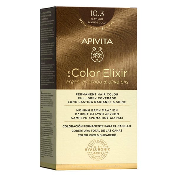 Apivita My Color Elixir PermaNeNt Hair Color No 10.3 PlatiNum BloNde Gold  1 copë