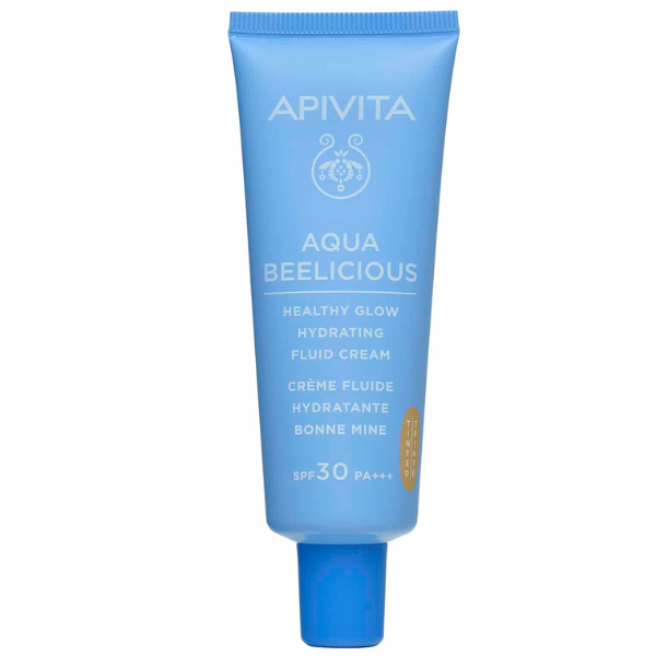 Apivita Aqua Beelicious Healthy Glow Hydrating Fluid Cream Tinted SPF30  40 ml