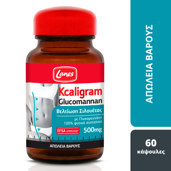 Lanes Kcaligram Glucomannan 500mg  60 kapele