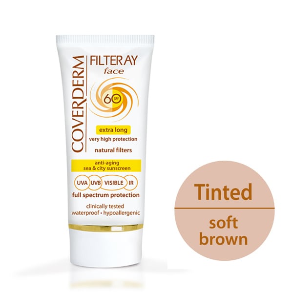 Coverderm Filteray Face Tinted Sunscreen Soft Brown SPF60  50 ml