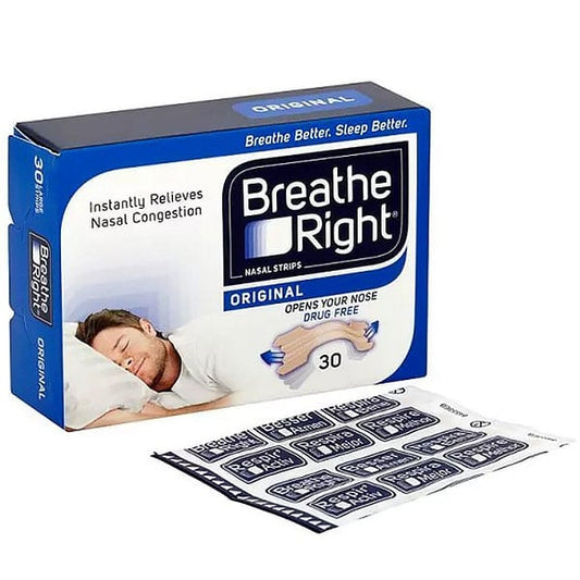 Breathe Right Nasal Strips Original Large  30 copë