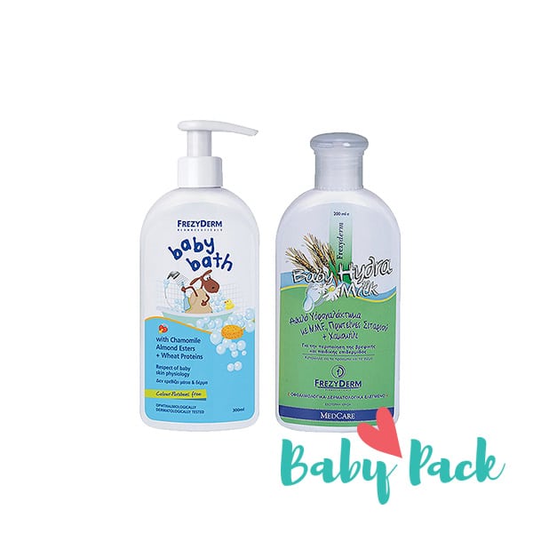 Frezyderm Baby Pack with Baby Bath, 300ml & Baby Hydra Milk  200 ml