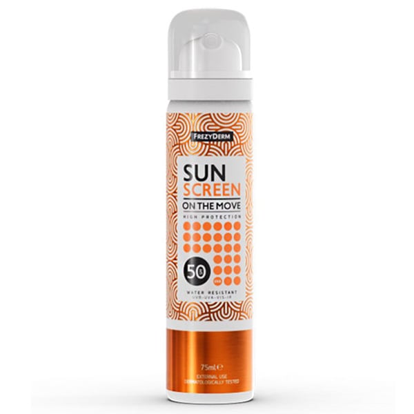 Frezyderm Sun Screen On The Move Face Spray SPF50  75 ml