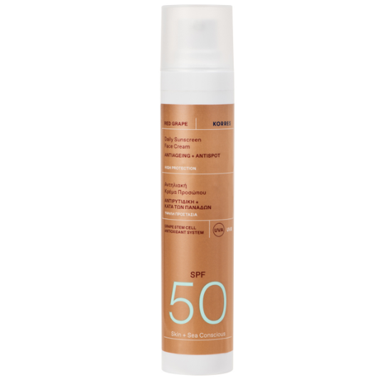 Korres Red Grape Daily Sunscreen Face Cream SPF50  50 ml