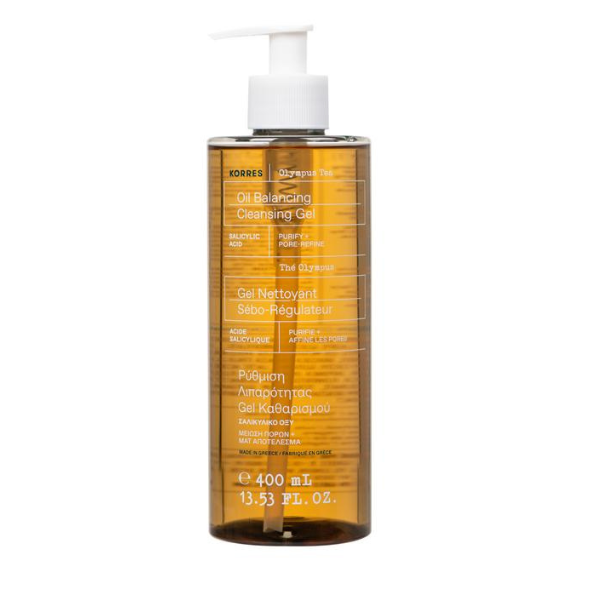 Korres Cleansing Gel with Olympus Tea for Regulating Oiliness  400 ml