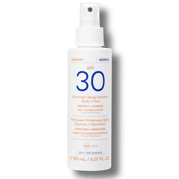 Korres Yoghurt Suncreen Spray Emulsion Body & Face SPF 30  150 ml