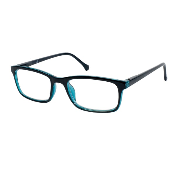 Eyelead E143 Men's Horn-Rimmed Reading Glasses Black-Blue  1 copë - E zezë - Blu
