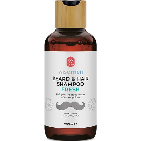 Vican Wise Men Beard & Hair Shampoo Fresh  200 ml
