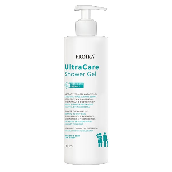 Froika UltraCare Shower Gel Face & Body for Normal to Oily Skin  500 ml