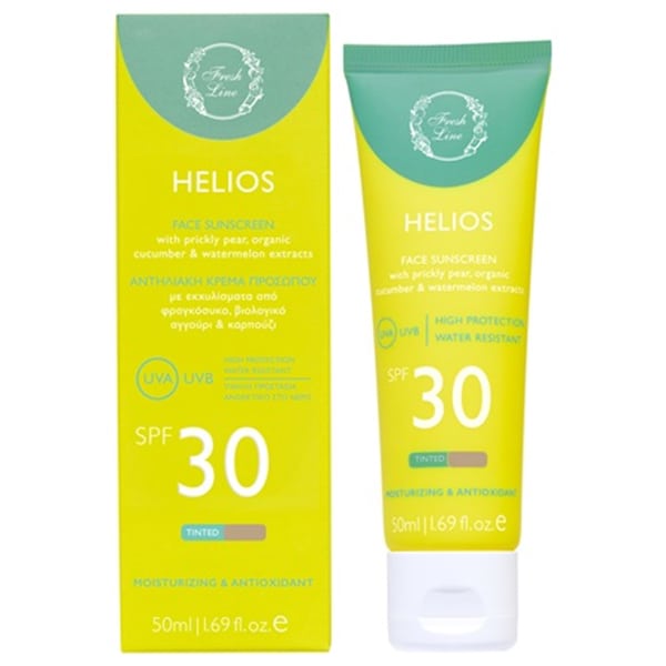 Fresh Line Helios Face Sunscreen SPF30 Tinted  50 ml