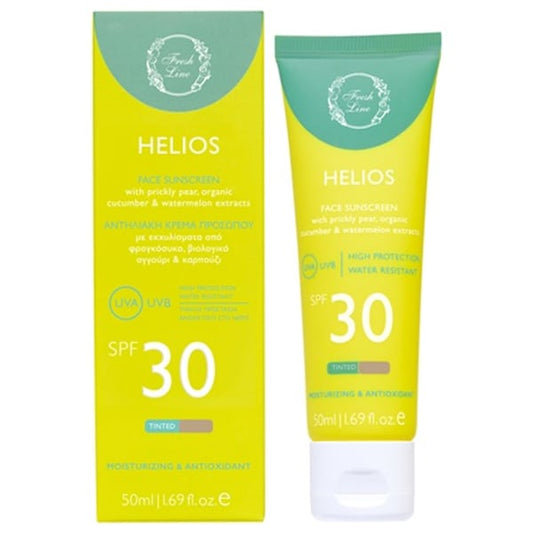 Fresh Line Helios Face Sunscreen SPF30 Tinted  50 ml