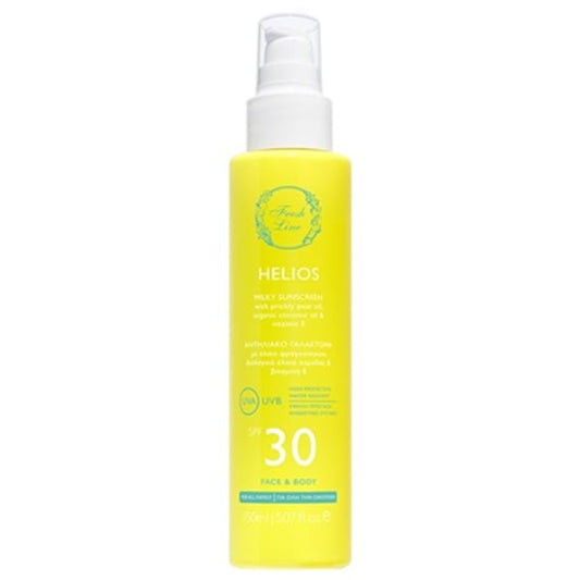 Fresh Line Helios Milky Sunscreen SPF30 for Face & Body  150 ml