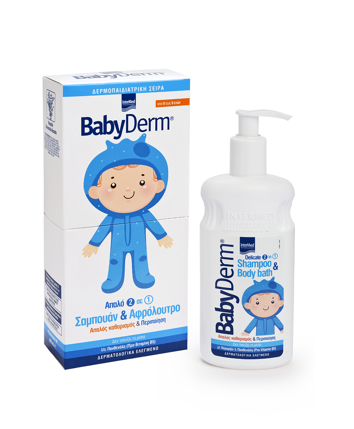 Intermed Babyderm Delicate 2-1 Shampoo & Body Bath  300 ml