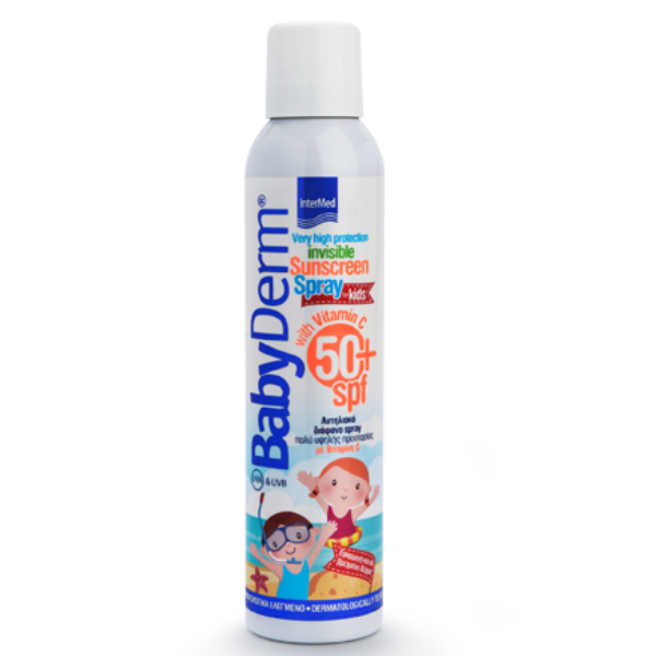 Intermed BabyDerm Invisible Sunscreen Spray SPF50+ Spray Very High Protection  200 ml