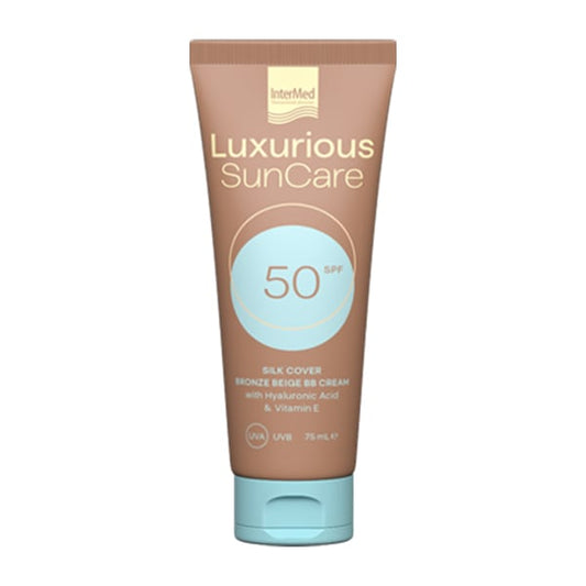 Intermed Luxurious Sun Care Silk Cover BB Cream SPF50  75ml - Bezhë Bronzi