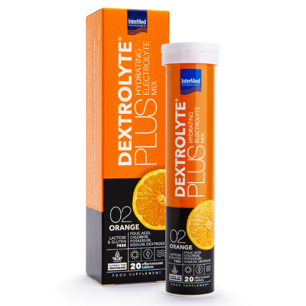 Intermed Dextrolyte Plus Hydrating Electrolyte Mix Orange  20 tableta efektive