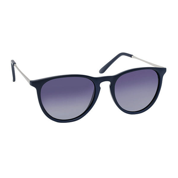 Eyelead L662 Adult Polarized Sunglasses Dark Blue with Silver Temples  1 copë