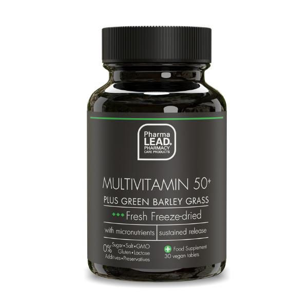 Pharmalead Black Range Multivitamin 50+ Plus Green Barley Grass  30 tableta vegjetariane