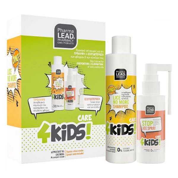 Pharmalead Lice No More Kids Anti-Lice Protection Set with Anti-Lice Shampoo, 125ml & Anti-Lice Spray, 50ml  1 set