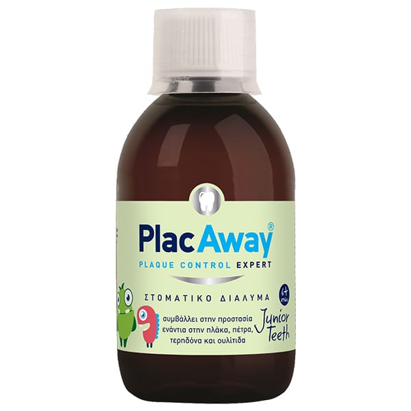 Plac Away Junior Teeth Kids Mouthwash Orange Flavor  250 ml
