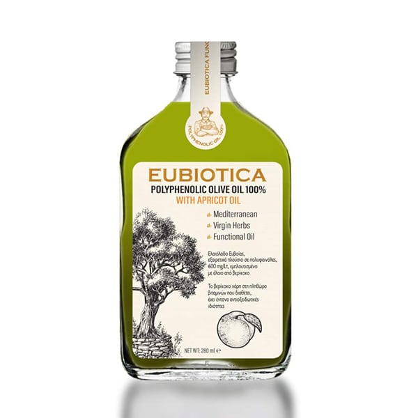 Eubiotica Polyphenolic Olive Oil 100% with Apricot Oil  280 ml