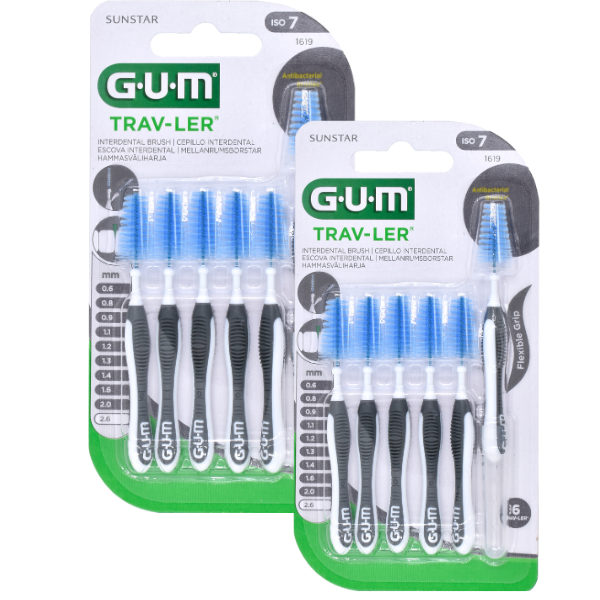Gum 1619 Trav-ler Promo (-50% on the 2nd product) Interdental Brush 2.6mm  2x6 copë