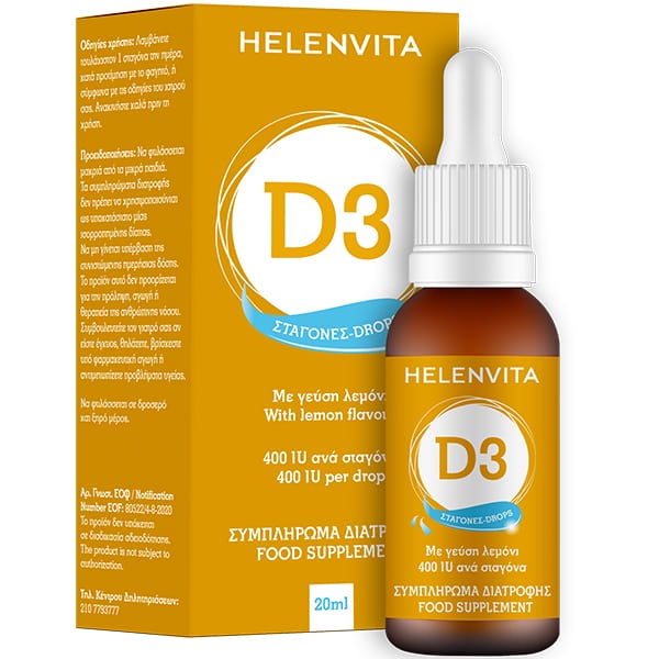 Helenvita Vitamin D3 Drops 400iu Lemon Flavor  20 ml