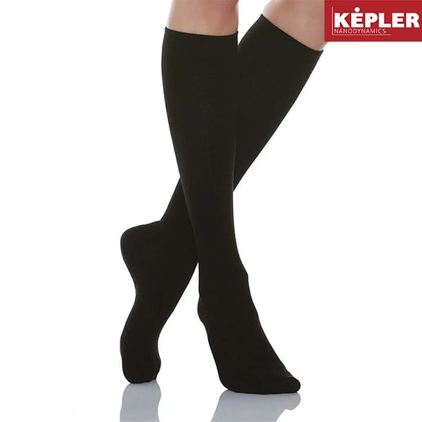 Powerpharm Kepler Far Infrared Graduated Compression Stockings (Class I | 18-22 mmHg)  1 palë - 002 E zezë
