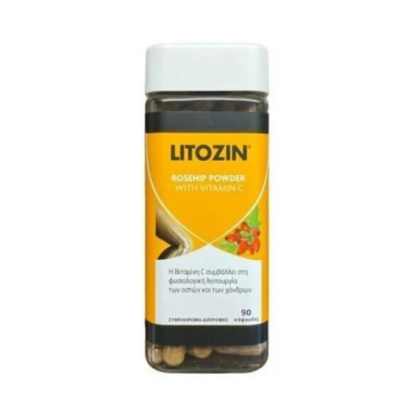 Litozin Rosehip Powder with Vitamin C  90 ndeshje