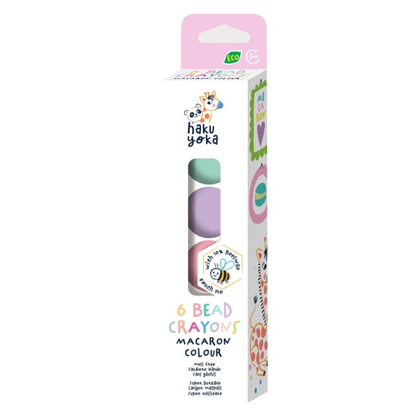 Haku Yoka 6 Bead Crayons Bead Crayons, 6pcs  1 set - Makarona me ngjyrë