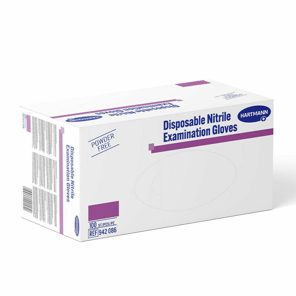 Hartmann Peha-Soft Nitrile Gloves (942086) Powder & Latex-Free  100 copë - blu