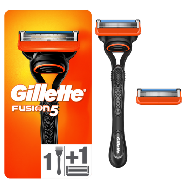 Gillette Fusion 5 Handle, 1pc & Razor Blade Refills, 2pcs  1 set