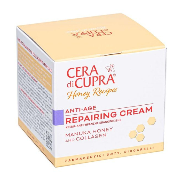 Cera Di Cupra Nutriente Protettiva Anti-aging & Repairing Face Cream with Manuka Honey & Collagen  50 ml