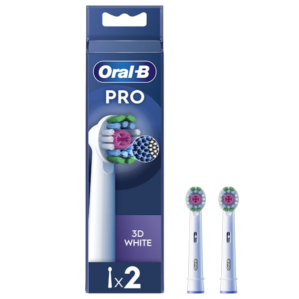 Oral-B Pro 3D White Electric Toothbrush Replacement Heads  2 copë