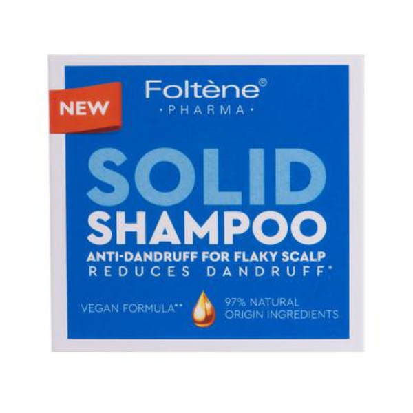 Foltene Pharma Anti-Dandruff Solid Shampoo for Flaky Scalp Vegan Formula  75g