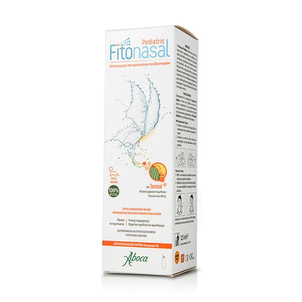 Aboca Fitonasal Pediatric Children's Decongestant Mist Spray from 6 Months  125 ml.