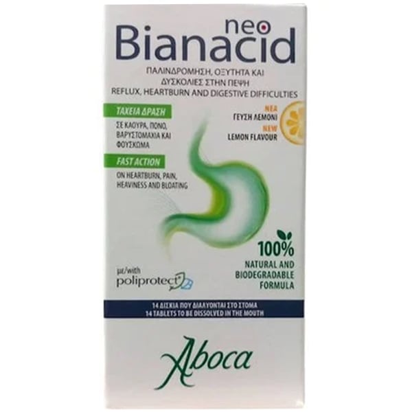 Aboca Neo Bianacid  14 tableta përtypëse
