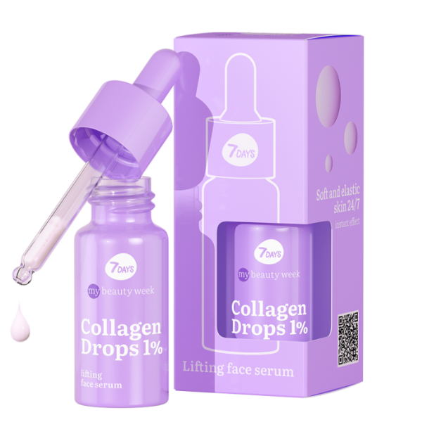 7DAYS MY BEAUTY WEEK COLLAGEN DROPS 1% Lifting Face Serum  20 ml
