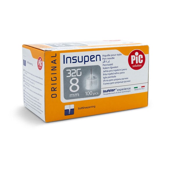 Insupen Original Pen Needle 32G x 8mm  100 copë