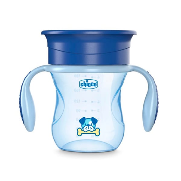 Chicco Perfect Cup 12m+ Cup Converts to Regular Cup  200ml - Qen Blu